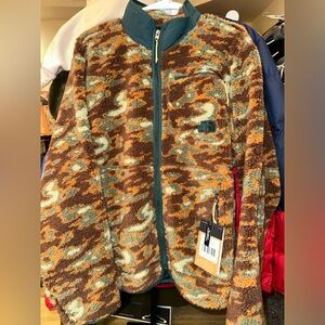 The North Face Men's Jacquard Extreme Pile Full-Zip Jacket- Sz L- NWT